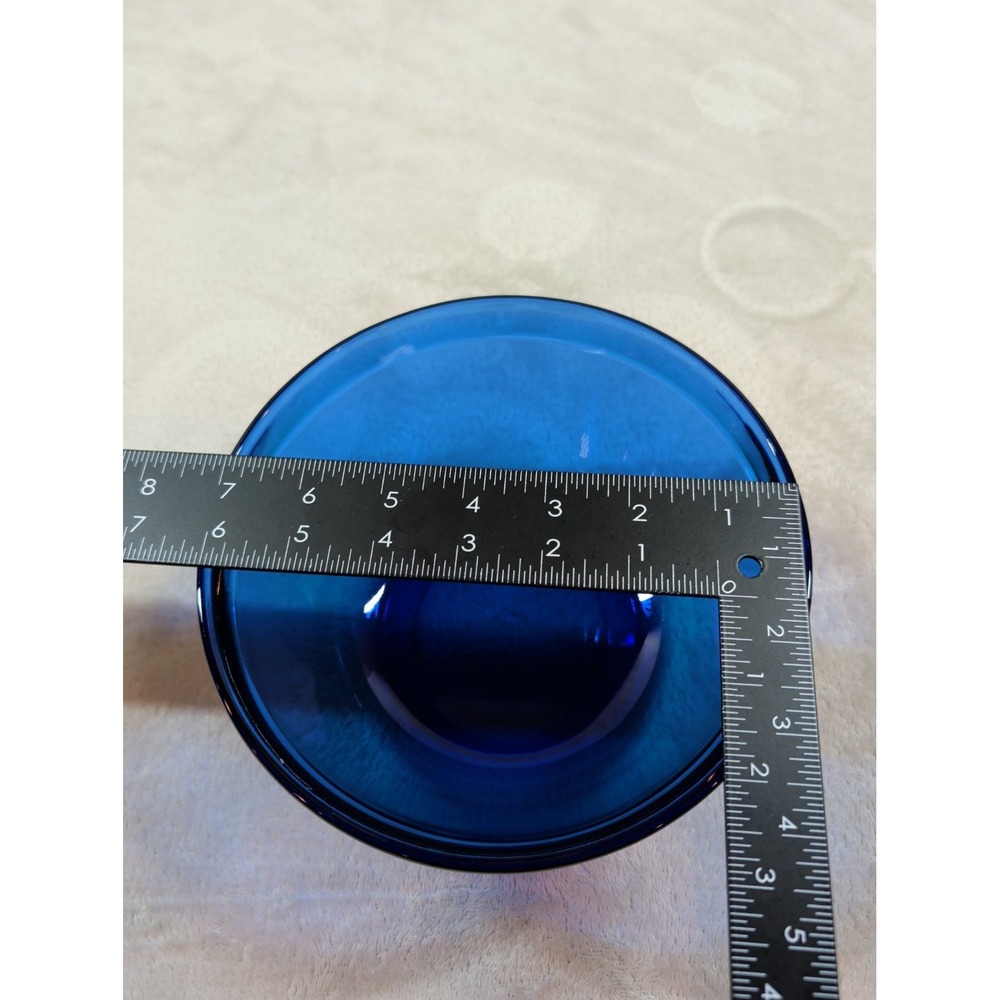 Anchor Hocking Cobalt Blue Glass Mixing Bowls 1.5 Qt Set of 4 Made in USA - Picture 8 of 8